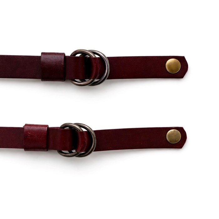 Ceinture en cuir/ métal