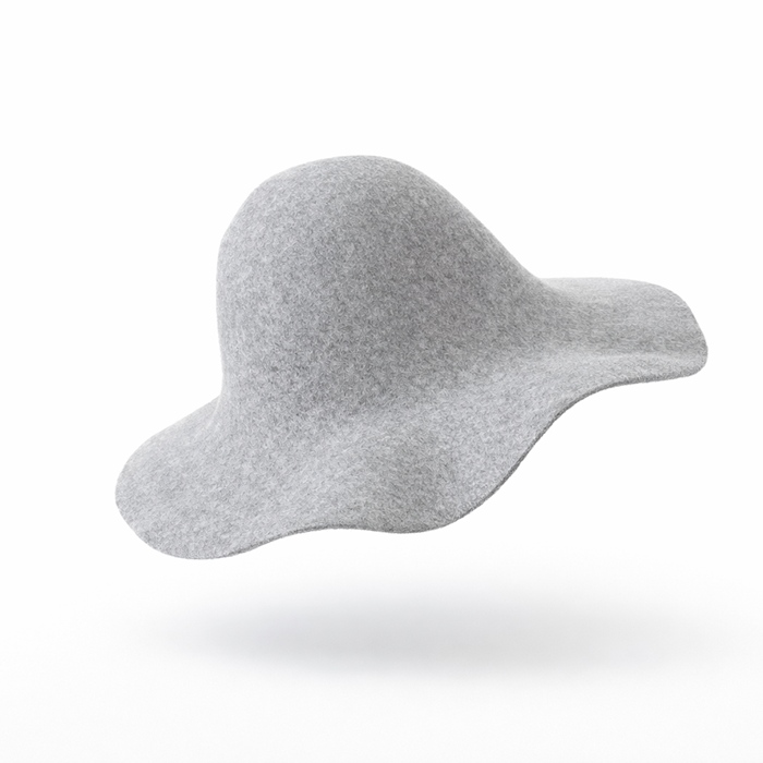 Capeline laine chinée